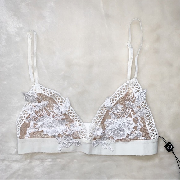 For Love & Lemons Sicily Bra Ivory Size S NWT - Picture 6 of 14